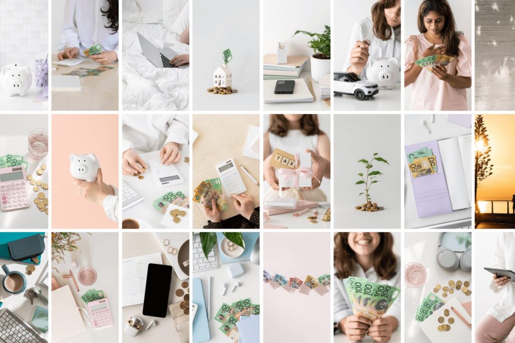 Eliza Stock Images, Australian, Stock Photos, Financial Stock Images, Money, Currency, Finance, Images for Accountants, bookkeepers, Wondering what brand-aligned stock images are — and why they matter? For women-led brands ready to elevate, curated visuals bring clarity, consistency, and calm.